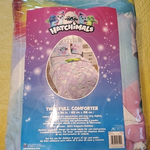 NEW kids twin/full hatchimals comforter